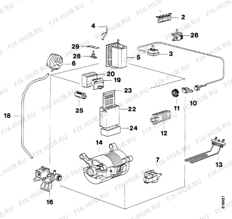 Взрыв-схема стиральной машины Unknown LT0974-1 - Схема узла Electrical equipment